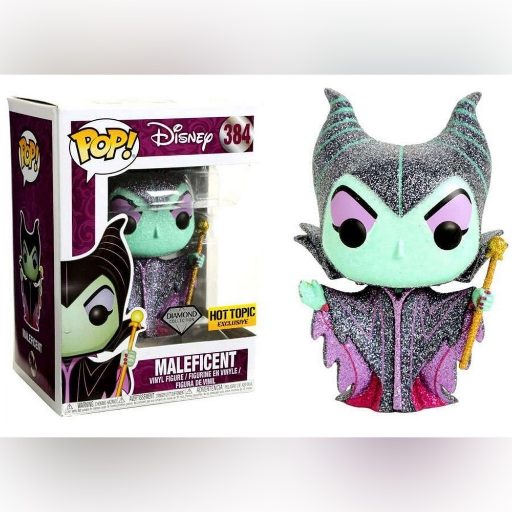 NWT Funko Pop Disney Maleficent Diamond Edition Hot Topic Exclusive 384